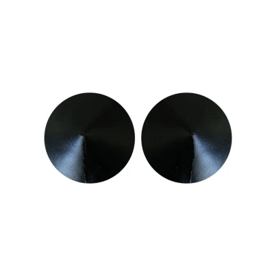 Afbeelding van Kinky Diva PU Leather Nipple Covers Zwart