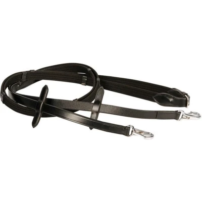 Afbeelding van Harry&#039;s Horse Teugels Webband Clipsluiting Zwart Pony
