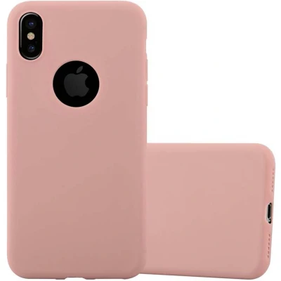 Afbeelding van Cadorabo Hoesje geschikt voor Apple iPhone XS MAX in CANDY ROZE Beschermhoes gemaakt van flexibel TPU silicone Case Cover