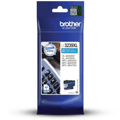 Afbeelding van Brother LC 3239XLC Inktcartridge Cyaan Hoge capaciteit