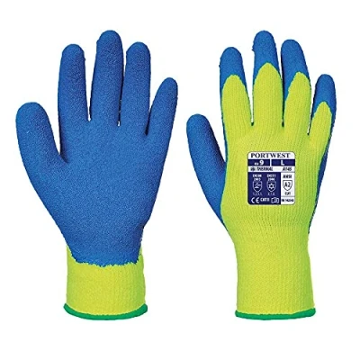 Afbeelding van Portwest A145Y4RXXL latex handschoenen geel blauw XXL