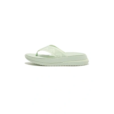Afbeelding van Fitflop Surff Webbing Teenslippers, Dames, Maat: 37, Groen Polyester