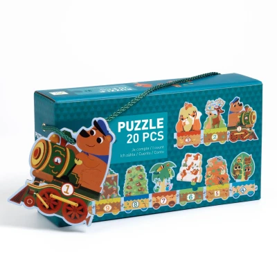 Afbeelding van Djeco puzzel trio ik tel +3jr