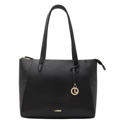 Afbeelding van L.CREDI Marlies Shopper Black Zwart