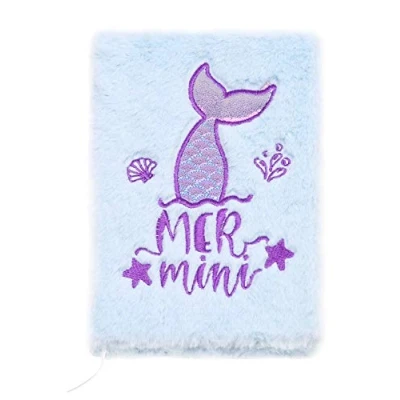 Afbeelding van EXERZ Mooi zeemeermin notitieboek voor kantoor, school, cadeau, modieus, comfortabel om te dragen en gebruiken, hologram, roze (zeemeermin)