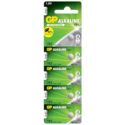 Afbeelding van LR41 Knoopcel Alkaline 1.5 V GP Batteries GP192F / 5 stuk(s)