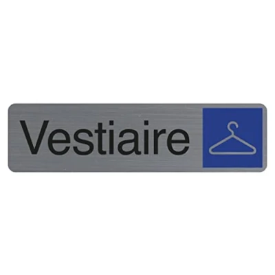 Afbeelding van Exacompta 67166E Plaque adhésive Vestiaire FR