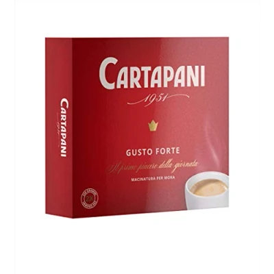 Afbeelding van Cartapani 1951 GUSTO FORTE Gemalen koffie, stevig, vol en romig, 2 x 250 g