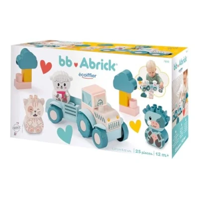 Afbeelding van Abrick Ecoiffier Baby Mijn Eerste Tractor met Grappige Dieren, 25dlg.