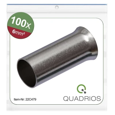 Afbeelding van Quadrios 22C479 Adereindhulzen 6 mm² Ongeïsoleerd 100 stuk(s)