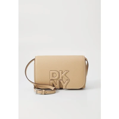 Afbeelding van DKNY Nicole Schoudertas, Dames, Maat: One Size, Cappuccino
