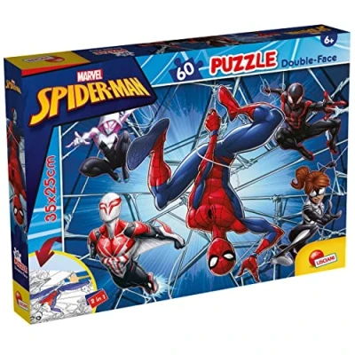 Afbeelding van Marvel Spiderman puzzel kleurplaat 60 stukjes