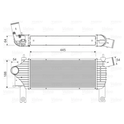 Afbeelding van VALEO 818608 Intercooler Zonder klep voor uitlaatgasrecirculatieregeling NISSAN: NP300 Navara Pickup