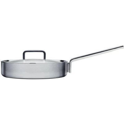 Afbeelding van Iittala Hapjespan Met Deksel 26 Cm Roestvrijstaal