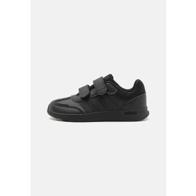 Afbeelding van adidas Performance Tensaur Switch Unisex Hardloopschoenen voor op de weg kinderen, Maat: 30, Core black Imitatieleer/ textiel