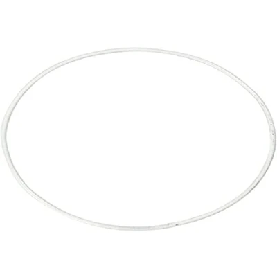 Afbeelding van Metalen Draadring, 10 cm, 2 mm, Wit, Stuk
