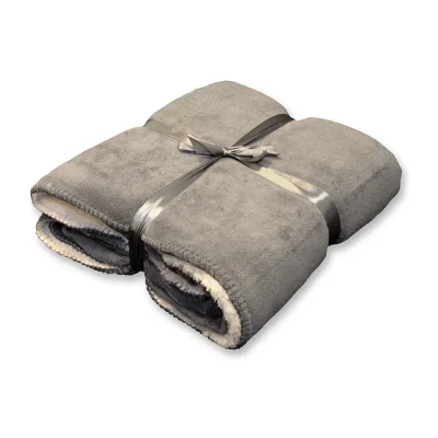 Afbeelding van Unique Living Coby Plaid Polyester 130 x 160 cm Grijs