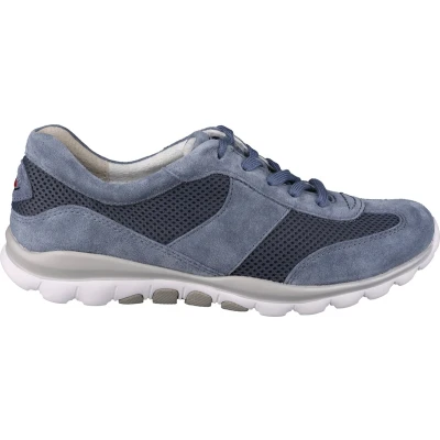 Afbeelding van Gabor Sneakers laag, Dames, Maat: 40, Blau Leer en imitatieleer