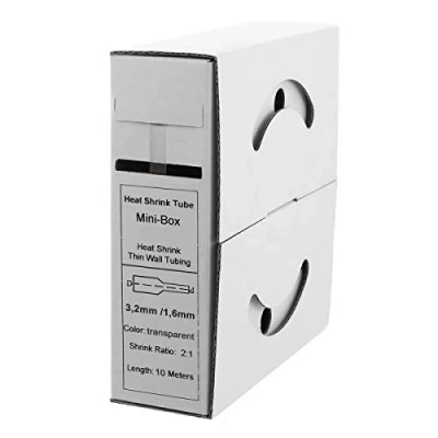 Image de Offgridtec Gaine thermorétractable de 10 m 3,2 mm 1,6 Transparent