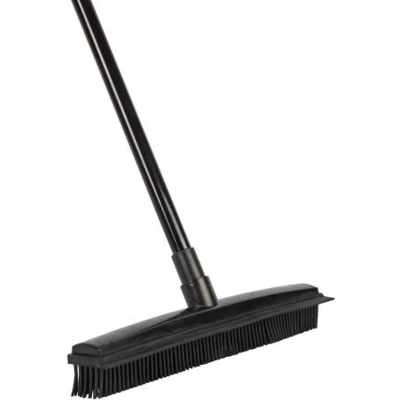 Afbeelding van Talen Tools Rubber Bezem met Steel Kunststof Zwart