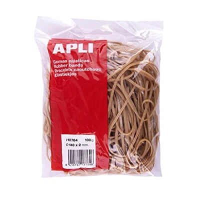 Afbeelding van Apli 18764 elastieken afmetingen Ø 140 x 2 mm zak van 100 g 70% natuurlijk rubber
