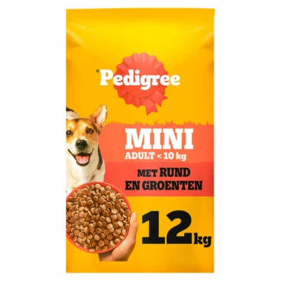 Afbeelding van Pedigree Adult Mini Rund&amp;Groente Hondenvoer 12 kg