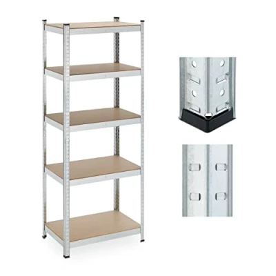 Afbeelding van Relaxdays stellingkast 5 etages opbergrek staal stellingrek 500 kg garage