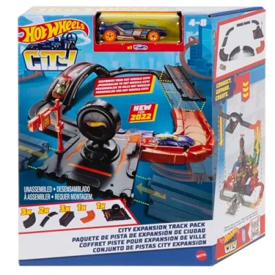 Afbeelding van Hot Wheels City Baanset Met 10 onderdelen