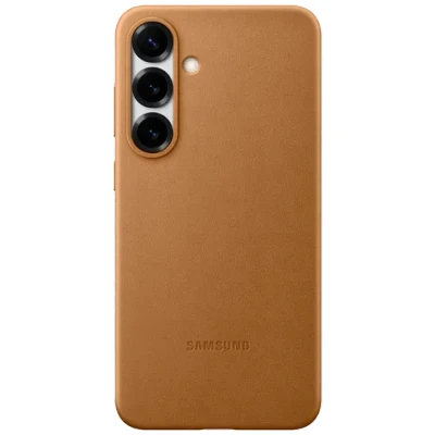 Afbeelding van Samsung Kindsuit PU leer Back Cover Goud Galaxy S25+