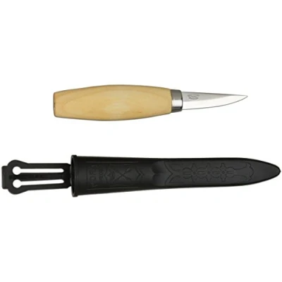 Afbeelding van MORAKNIV Carving Straight 120 mes, uniseks, volwassenen, natuurlijk berkenhandvat