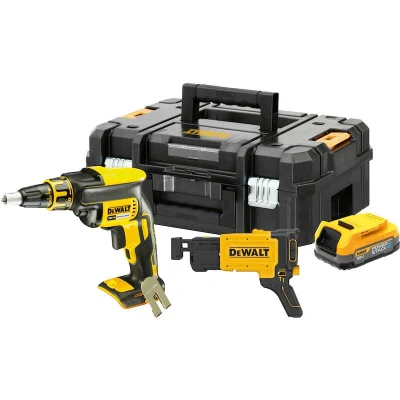 Afbeelding van DeWALT DCF620E1K Accu Bandschroefmachine 18V XR 1.7Ah POWERSTACK in TSTAK