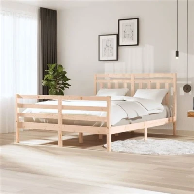 Afbeelding van vidaXL Bedframe massief hout 150x200 cm