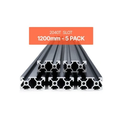 Image de VEVOR Profilés d&#039;Extrusion Aluminium 2040 Rail Linéaire Anodisé 1200 mm 5 PCS