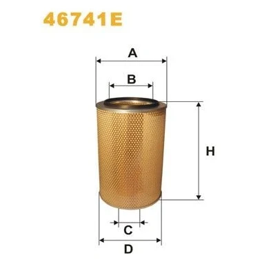 Afbeelding van WIX FILTERS 46741E Luchtfilter 471 302 Filter insert