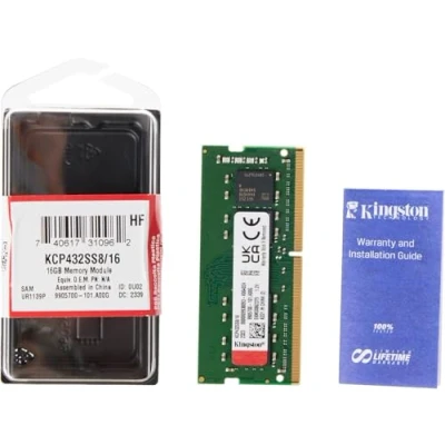 Image de Kingston DDR4 module 16 Go SO DIMM 260 broches 3200 MHz / PC4 25600 CL22 1.2 V mémoire sans tampon non ECC