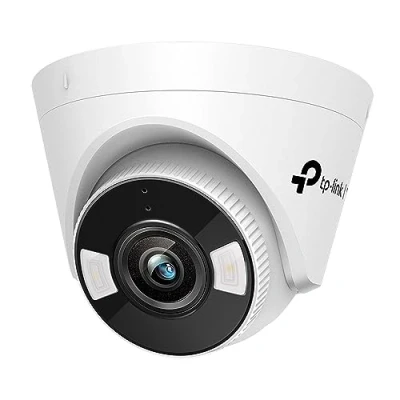 Image de TP Link VIGI C440 V1 Caméra de surveillance réseau panoramique / inclinaison tourelle couleur (Jour et nuit) 2560 x 1440 montage M12 Focale fixe audio LAN 10/100 H.264, H.265, H.265+, H.264+ DC 12 V