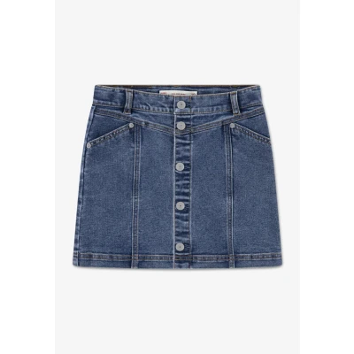 Afbeelding van Levi&#039;s Button Front Skirt Jeansrok voor kinderen, Maat: 140, Rodeo