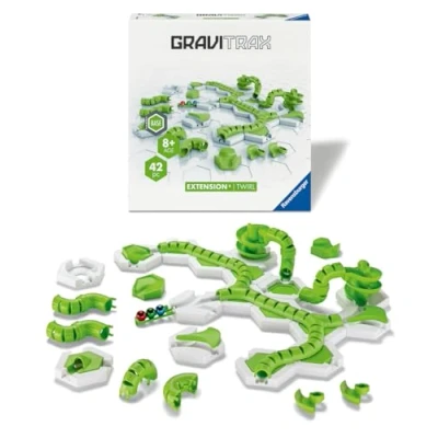 Afbeelding van Ravensburger GraviTrax Twirl uitbreidingsset 32 delig kbaan creatief bouwspel bouwbal vanaf 8 jaar Franse versie 22435