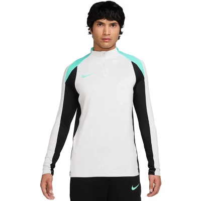 Afbeelding van Nike Performance DRIL Longsleeve, Heren, Maat: Large, Photon dust black dynamic turquoise