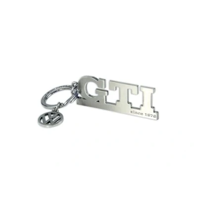 Afbeelding van BRISA VW Volkswagen Collection Metalen sleutelhanger, accessoire met GTI design (zilveren opschrift)