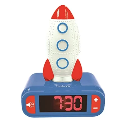 Afbeelding van 3D Wekker met Nachtlampje en Geluiden Rocket 3380743090191