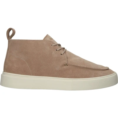 Afbeelding van Blackstone Veterboots, Heren, Maat: 45, Greige Schoenen
