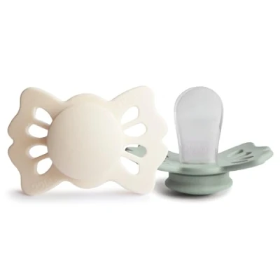 Afbeelding van Frigg Fopspeen Lucky Cream/Sage T1 0 6mnd (2 stuks)