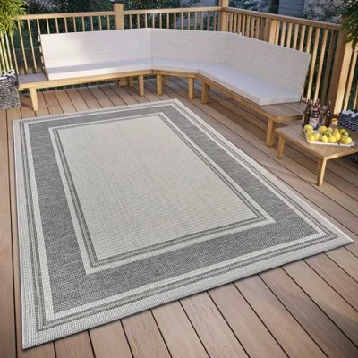 Afbeelding van Binnen en buitenkleed Cast 76x150cm Grijs Klassiek Vloerkleed 123vloerkleed.nl is de online webshop voor vloerkleden woonaccessoires.