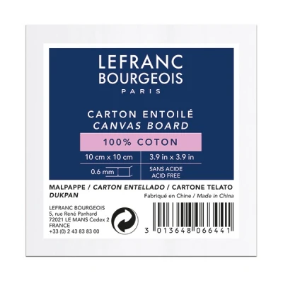 Image de Carton entoilé 10 x cm Lefranc Bourgeois