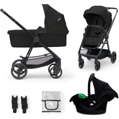 Afbeelding van Kinderkraft Kinderwagen Newly 3 in 1 Pro Classic Black Met Autostoel