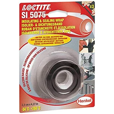 Afbeelding van Loctite 1808110 afdichtingstape SI 5075, zwart, 4,27 m x 2,5 cm