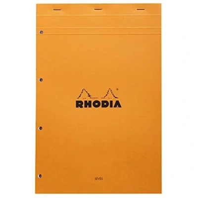 Image de Bloc agrafé 80 feuillets Perfo Rhodia N20 SY Orange