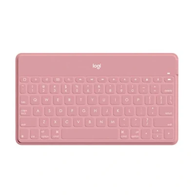 Afbeelding van Logitech Keys To Go Super Slim en Superlicht Bluetooth toetsenbord voor iPhone, iPad, Apple TV alle iOS apparaten Blush Pink