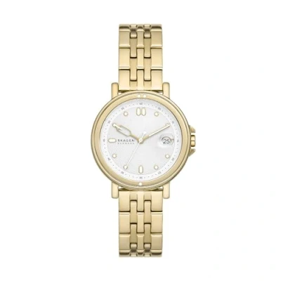 Afbeelding van Skagen SKW3135 Vrouwen Horloge Goudkleurig